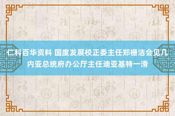 仁科百华资料 国度发展校正委主任郑栅洁会见几内亚总统府办公厅主任迪亚基特一滑