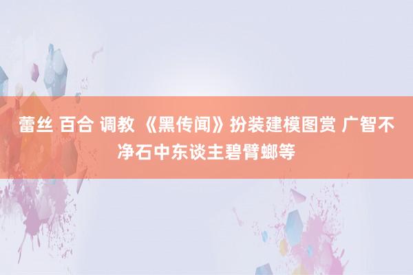 蕾丝 百合 调教 《黑传闻》扮装建模图赏 广智不净石中东谈主碧臂螂等