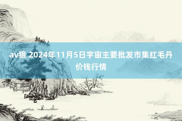 av狼 2024年11月5日宇宙主要批发市集红毛丹价钱行情