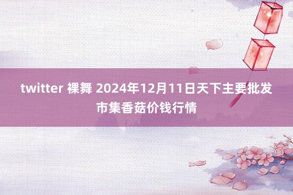 twitter 裸舞 2024年12月11日天下主要批发市集香菇价钱行情