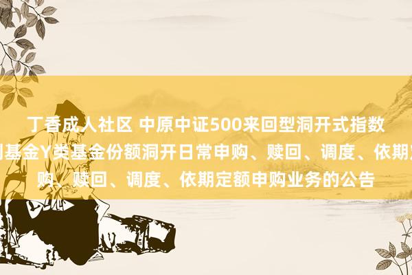 丁香成人社区 中原中证500来回型洞开式指数证券投资基金有计划基金Y类基金份额洞开日常申购、赎回、调度、依期定额申购业务的公告